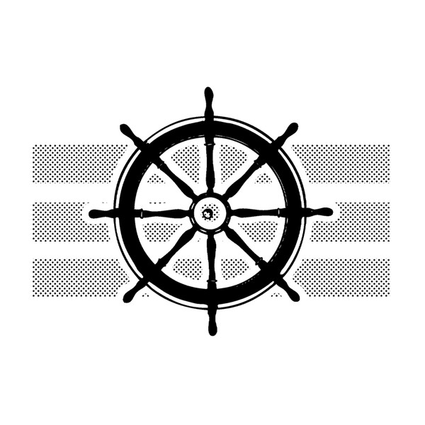 Ship Wheel & Anchor